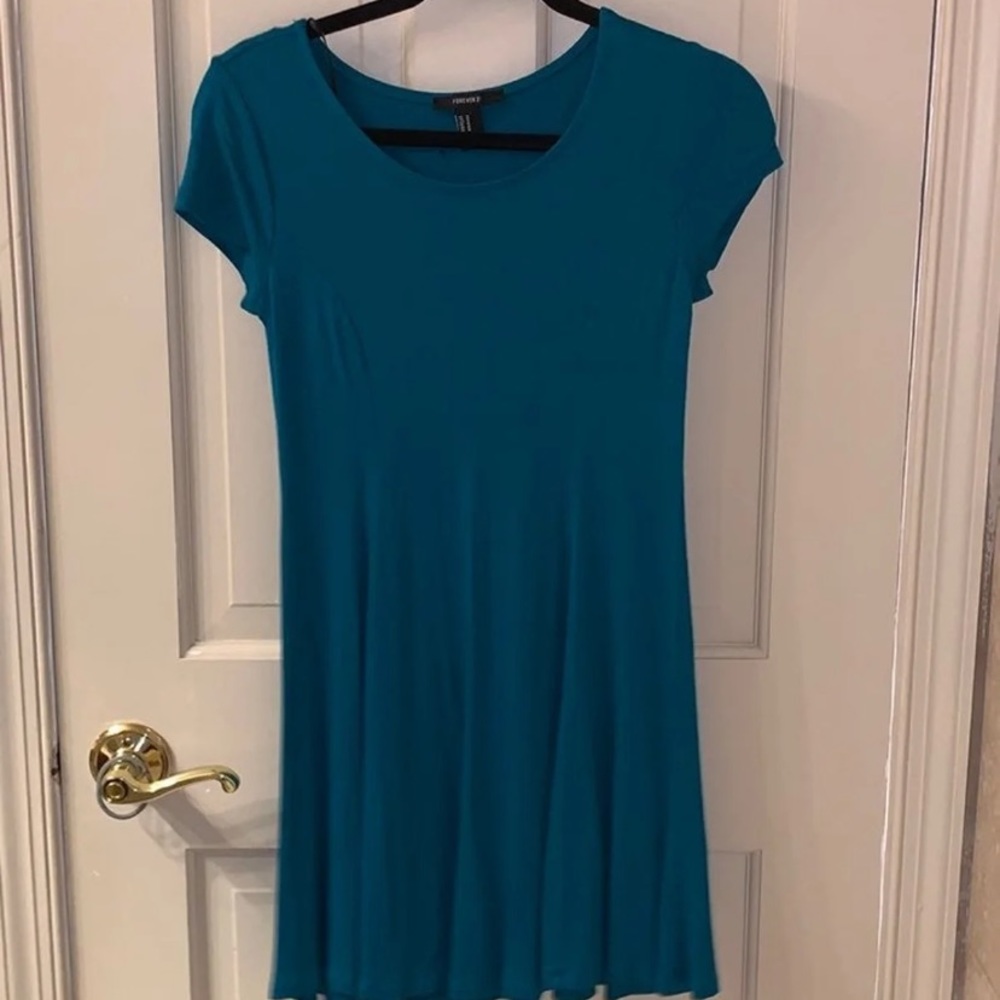 Forever 21 Teal Tshirt Dress